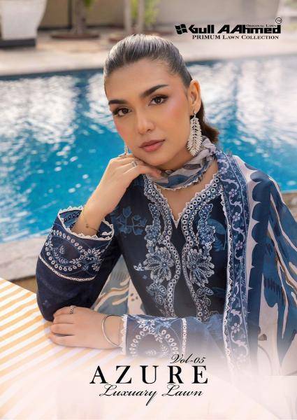 Gull aahmed azure vol- 5 pakistani suits wholesale market